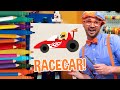 How To Draw A Racecar | Draw with Blippi | Arts and Crafts For Toddlers