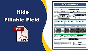 How to hide a fillable field in PDF (Prepare Form) using Adobe Acrobat Pro DC