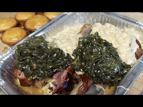 How To Make Stuffed Turkey Legs With Cheesy Macaroni And Cheese & Honey Butter Cornbread