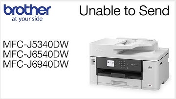 MFCJ5340DW unable to send fax