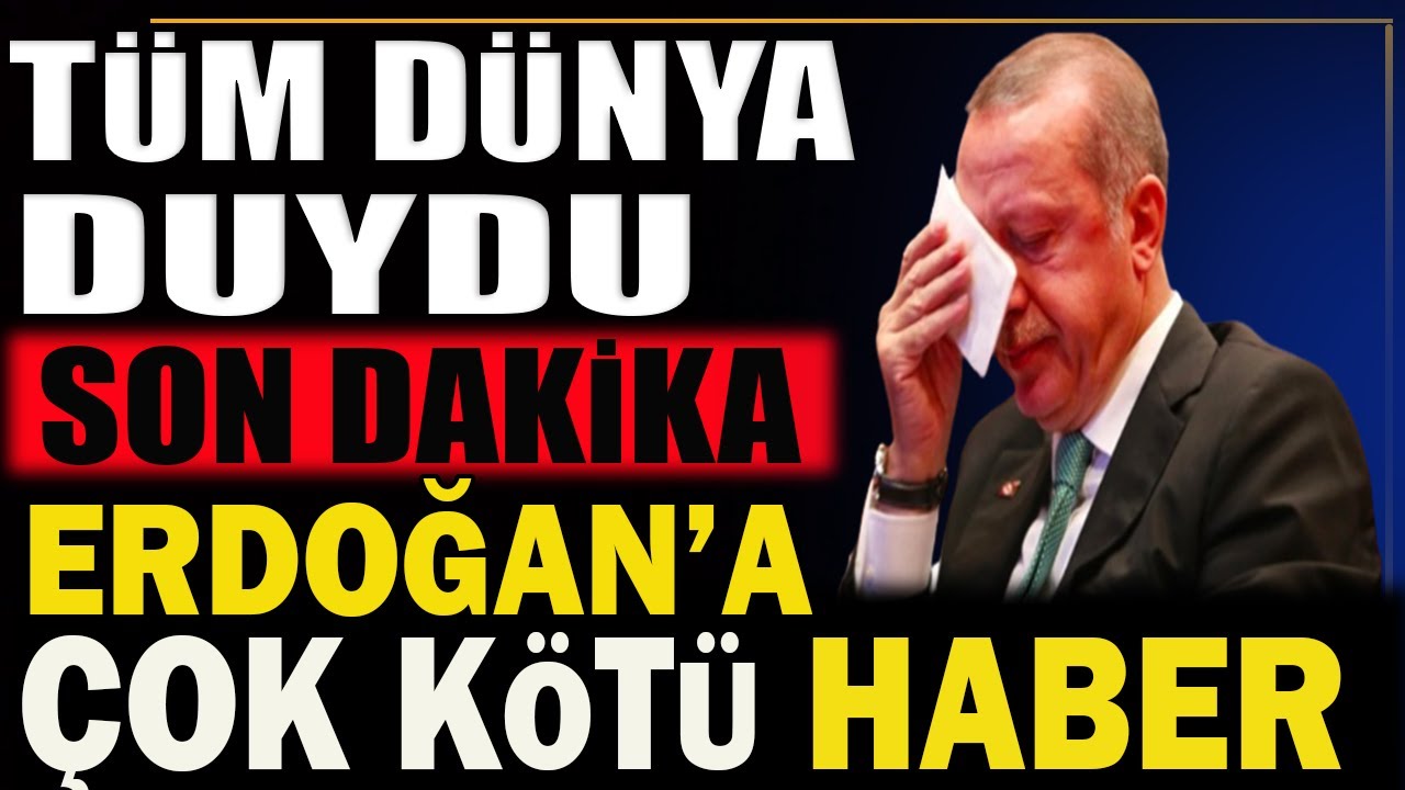 ⁣Erdoğan'a Çok Kötü Haber:  Eyvah Eyvah Tüm Dünya Duydu! sondakika