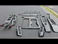 Carbon Fiber Interior trim mod custom kit on 2024 Nissan Frontier Pro X