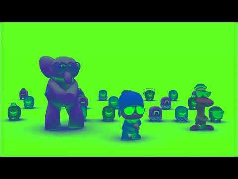 Pocoyo - Gangman style  Castellano/Spanish invertido con  colores con gradiante