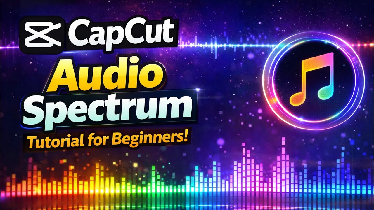 CapCut Audio Spectrum Tutorial for Beginners | Create Music Visualizer in CapCut App