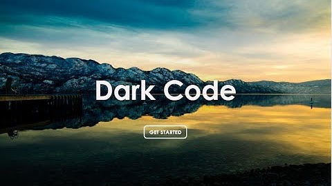 Full Screen Landing Page - Responsive [HTML/CSS]