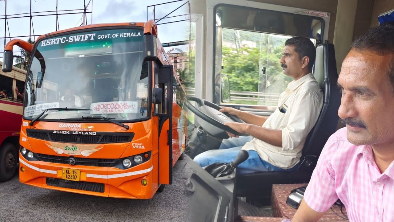 എറണാകുളം - ചെന്നൈ സ്വിഫ്റ്റ് ഗരുഡ A/C യാത്ര. Ernakulam - Chennai in Garuda A/C K Swift Leyland