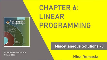 12th Commerce | Linear Programming - Miscellaneous Part 3