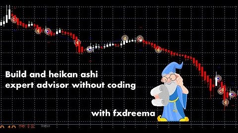 How to build an heiken ashi trading bot / expert advisor for mt4/mt5 without coding using Fxdreema.