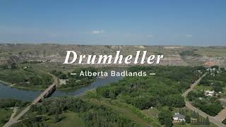 Alberta Badlands Drumheller, Alberta 4K Drone Shot