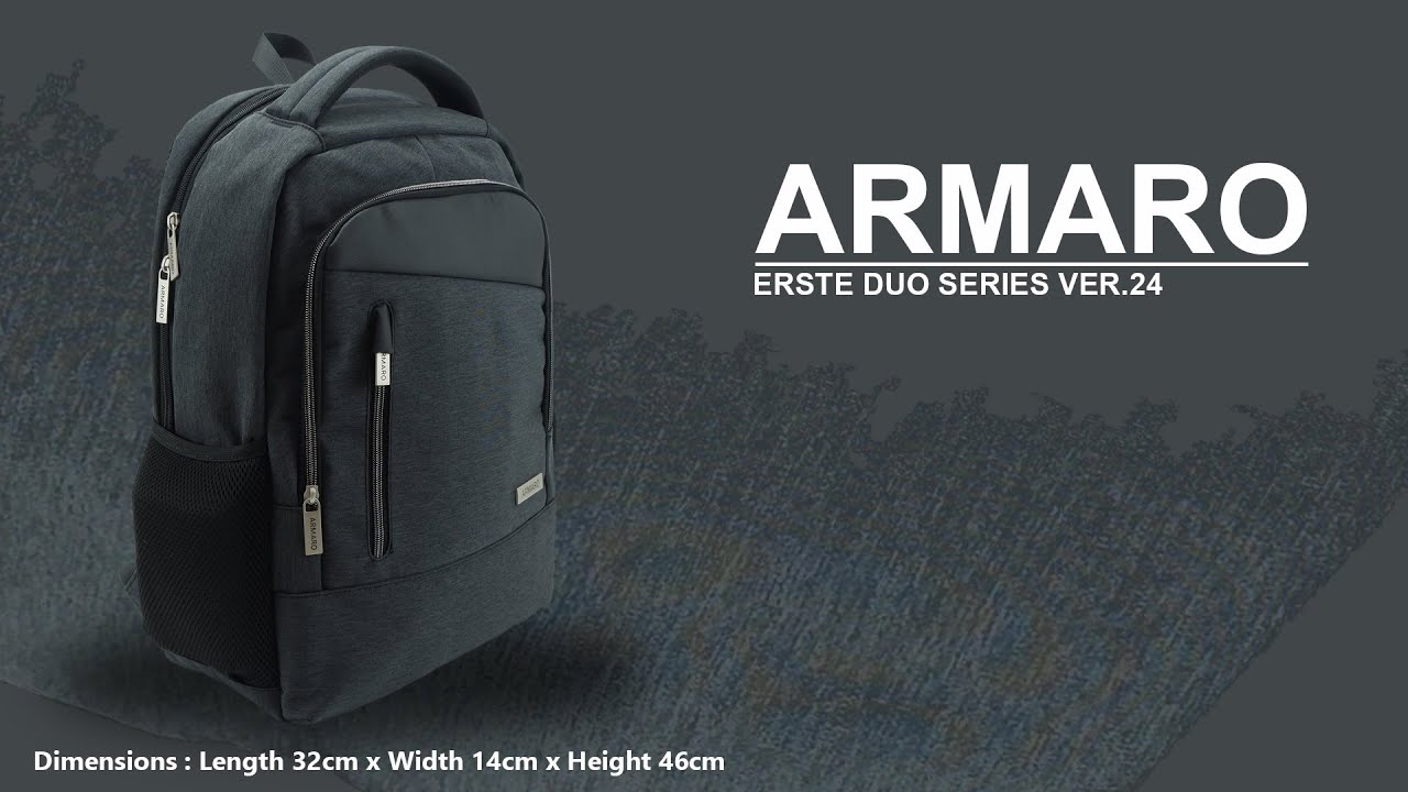 ARMARO BAGS - Erste Duo Series - Ver.24 - Simple Robust Laptop Backpack - Commercial Video