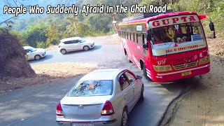 People Who Suddenly Afraid In The Ghat Road Ghat Road Bus Driving Buses In Ghat Bus Market