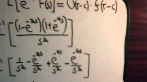 Differential Equations: Unit Step Function - Inverse LaPlace Transform Example #2