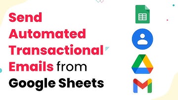 Send Transactional Emails from Google Sheets (Send Invoice on Email)