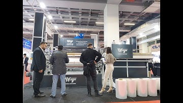 Wintech 80/120/80-2400  fully Auto Stretch Film Making Machine in 2023 istanbul plastic Exhibiton