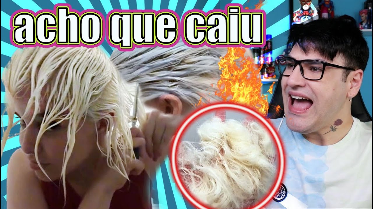 DESCOLORIU MUITO E DEU CORTE QUÍMICO  E A TRETA DO MESTRE