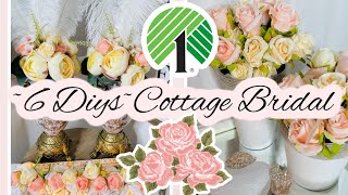 🌸((NEW)) 6 DIYS~ Cottage Bridal Chic~Dollar Tree DECOR CRAFTS 🌸Episode 22 Olivias Romantic Home