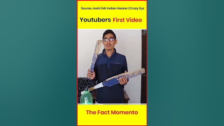 Youtubers First Video | Mr Indian hacker, Crazy xyz, Sourav Joshi, | #shorts