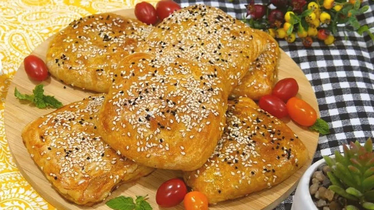 أروع و أسهل وأبسط مسمن فالفرن بحشوة رائعة مورق ومقرمش متشبعوش منو