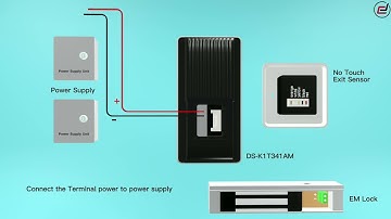 Hikvision DS-K1T341 Wiring Diagram