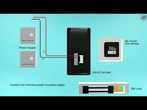 Hikvision DS-K1T341 Wiring Diagram