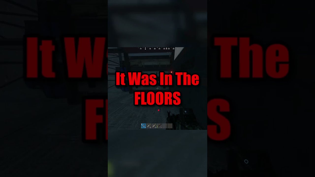 It was IN THE FLOORS! 😳 #schoolwe #rust #rustgame