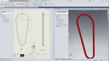 SOLIDWORKS 2018 - V-BELT - DRAWING