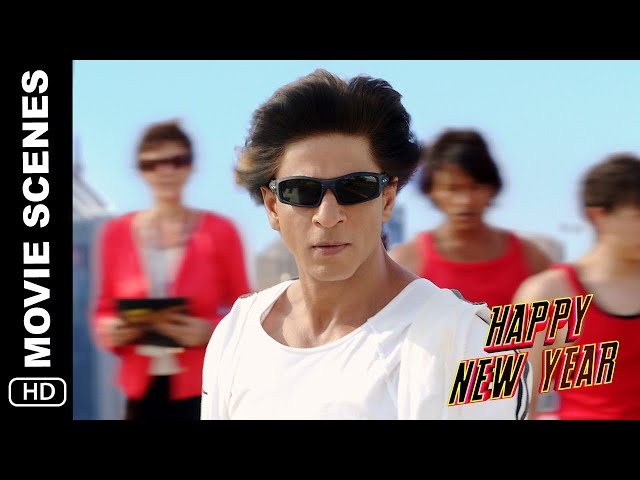 Charlie's Kung Fu Power | Happy New Year Scenes | Shah Rukh Khan, Deepika Padukone class=