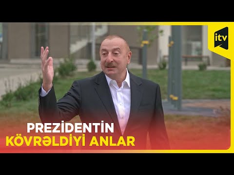 Prezident İlham Əliyev Füzuli sakinləri ilə görüşdə kövrəldi