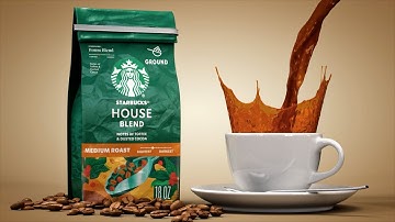 Coffee Product 3D Animation | Cinema 4D + RealFlow