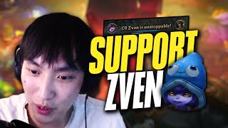 Just HOW GOOD is C9 Zven Support | Doublelift Ashe