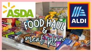 ALDI & ASDA FOOD HAUL & MEAL PLAN | GROCERY HAUL UK by Mummy Cleans 1,032 views 2 months ago 12 minutes, 58 seconds