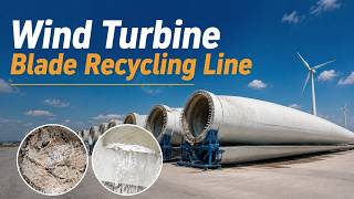 Wind Turbine Blade Recycling Line | Fiber & Balsa Separation