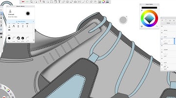 Designing a Shoe (Time Lapse) - Sketchbook Pro Render