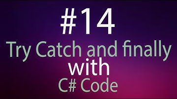 Try and Catch and finally block in C# urdu | C# GAMER|