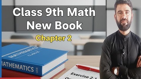 Class 9th Math New Book chapter2  Exercise 2.1 Question(1-6)- Exercise Question(1-6)-9th class Math