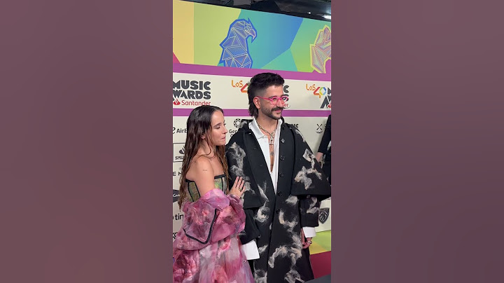 Camilo y Evaluna en la alfombra roja de Los 40 Music Awards