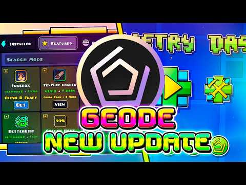 UPDATE GEODE V5 GEOMETRY DASH 2.2081! 😱 | MY NEW TEXTURE PACKS!