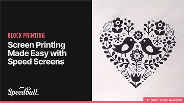 Screen Printing Made Easy with Speed Screens