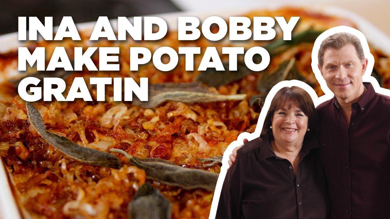 Bobby Flay & Ina Make 11 Layer Potato Gratin | Barefoot Contessa: Cook Like a Pro | Food Network