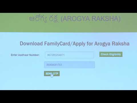 Dr NTR Vaidya Seva Aarogya Raksha  Enrollment