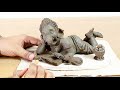 How to make ganpati by using clay  mitti se ganpati banana  ganeshutsav 2021