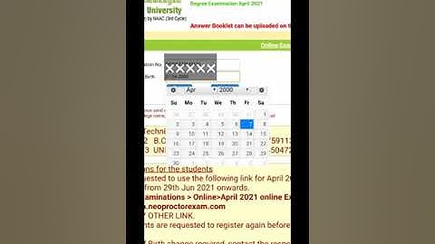 MSU Online Exam submission form download mobile phone
