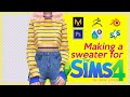 Making a Sweater for The Sims 4