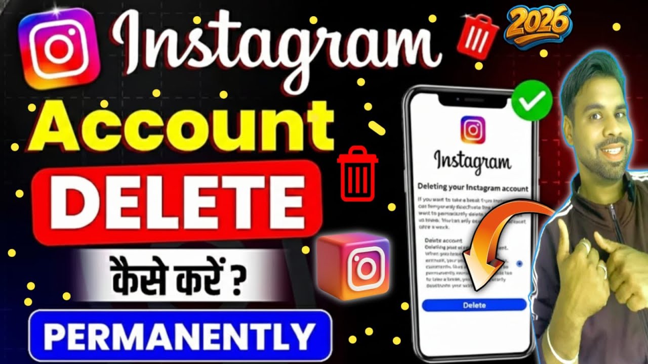 instagram account delete kaise kare permanently | instagram id delete kaise kare | insta I’d delete