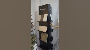 Rotating tower to display quartz countertop samples