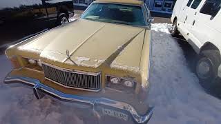 Lets Cold Start The 1976 Mercury Marquis Brougham  15 Degrees Fahrenheit