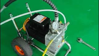 How To Setup and Use An Airless Paint Sprayer, Mortar sprayer, HD520-By NUEXPECT
