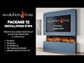 Evolution fires package 12 prebuilt media wall installation