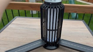 TYPEC 2 Pack Solar Bug Zapper, 3 Solar Charging Panels, 4200V Mosquito Zapper, Auto On/Off LED Light