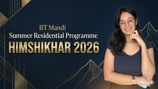 IIT Mandi Summer Program 2026 🔥 2 Months Inside IIT Campus | AI & Data Science